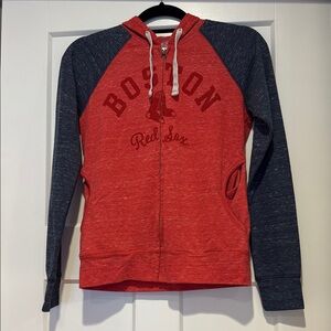 Boston Red Sox Women's Red and Blue Hoodie